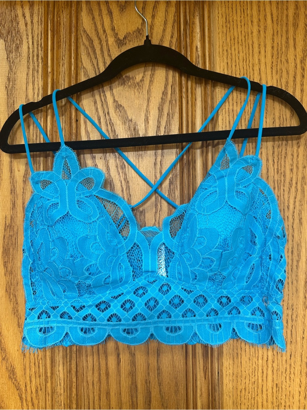 Zenana Crochet Lace Bralette in the color Deep Sky / Turquoise 1X